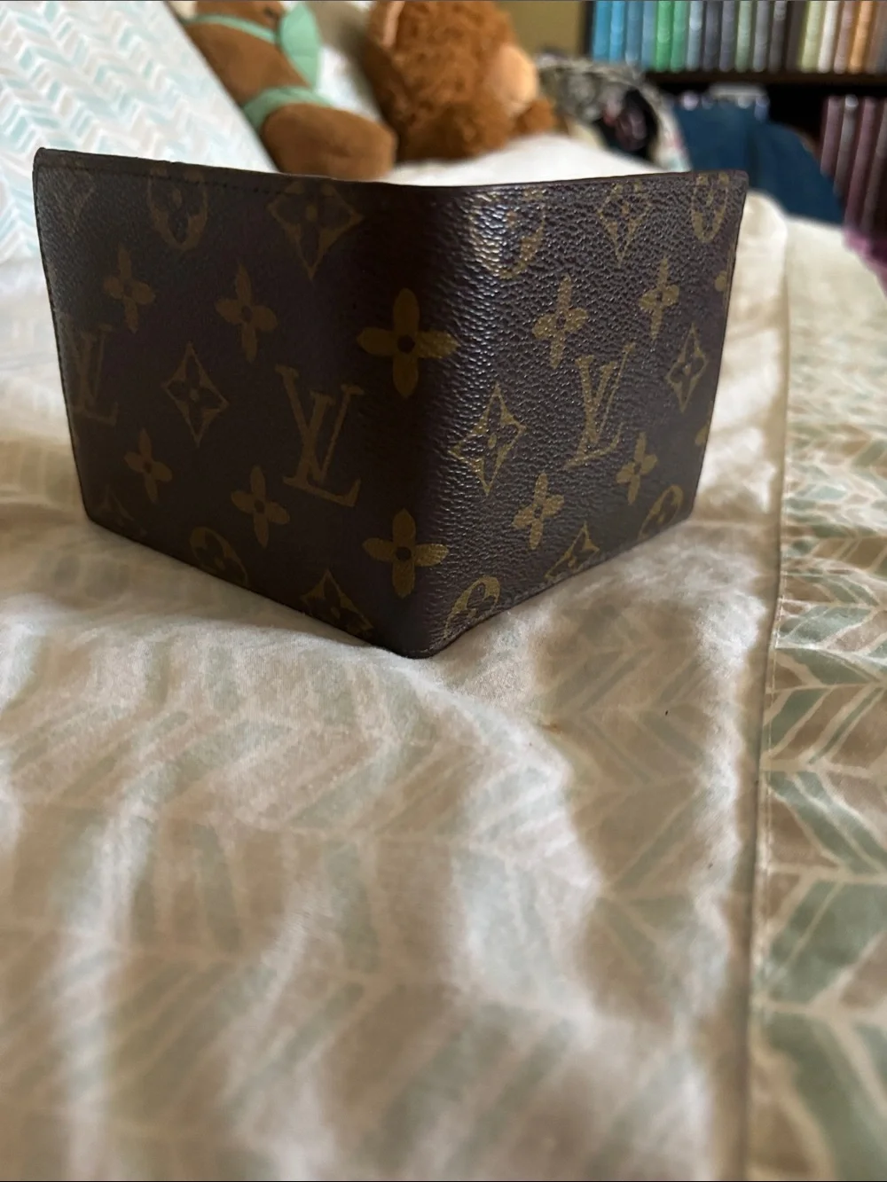 Louis Vuitton Monogram Money Clip Wallet - Brown and Gold